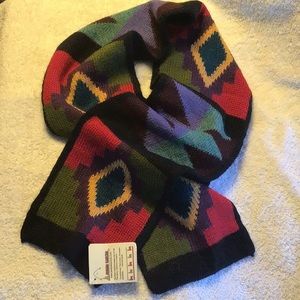 Awana Kancha Multi Color Baby Alpaca Scarf New